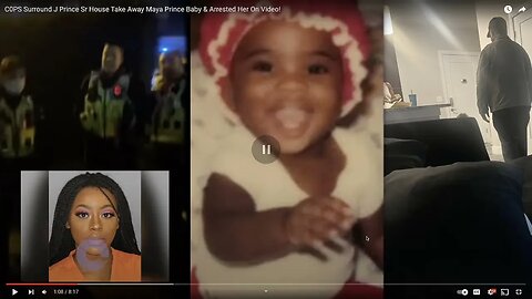 cops surrond j prince house take away maya prince baby and arrest her on video