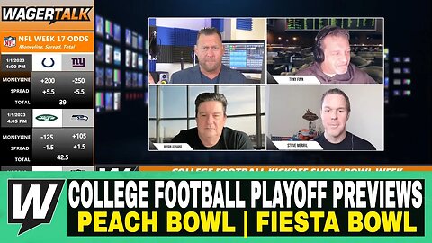 Happy Hour CFB Kickoff Show | College Football Playoff Previews | Peach Bowl | Fiesta Bowl