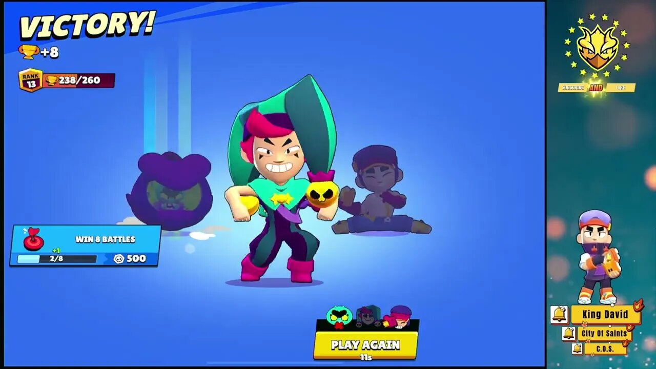 DAY 17 OF POSTING BRAWL STARS VIDEOS TILL I FIND A TEAM MATE TO PLAY WITH 16