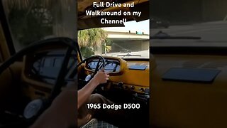 Driving the 1965 Dodge D500! #driving #shifting #classiccars #vintagestyle #bigtruck #dodge #mopar