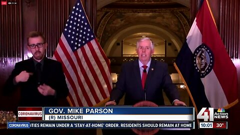 Missouri Gov. Parson issues statewide stay-at-home order