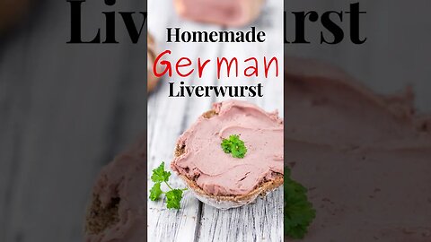 Homemade GERMAN Liverwurst #shorts #germanfood
