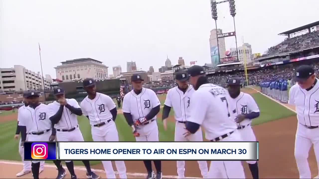Tigers 2020 home opener to air on ESPN