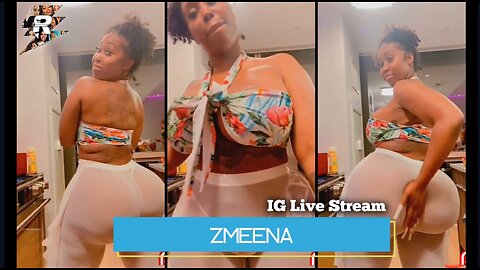 Zmeena Twerking in bikini outfit