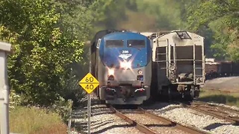 Amtrak Capitol Limited from Brunswick, Maryland October 1, 2023