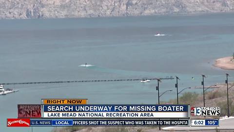 Search underway for missing boater