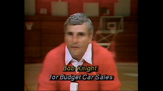 April 1987 - Bob Knight for Budget Car Sales & Supercuts Ad