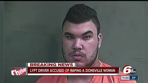Lyft driver accused of raping Zionsville woman before driving her home