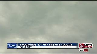 Eclipse 2017: Falls City experiences clouds during eclipse