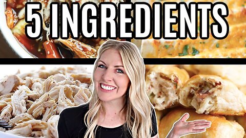 EASY 5 Ingredient Chicken Dinner Ideas - AND I'M PREGNANT!