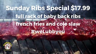 Sunday Ribs Special $17.99