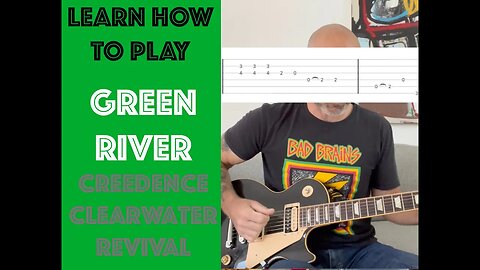 How To Play Green River by Creedence Clearwater Revival Guitar Lesson WITH SOLOS AND FILLS!