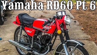 Old Motorcycle Restoration Time lapse: The YAMAHA RD 60 PT. 6, Body Piece Painting (Narrated)