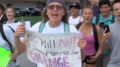Students march to protest gun violence