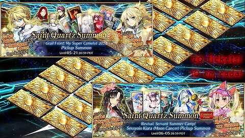 Fate/Grand Order Grail Front Super Camelot 2023 and Revival Summer Camp 2022 Campaign part 1