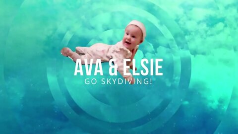 BABY AVA & PUPPY ELSIE GO SKYDIVIN'