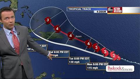 Hurricane Maria heads toward the Caribbean islands