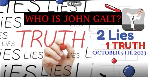 PHIL G W/ EPIC 2 LIES 1 TRUTH FULL OF INTEL DROPS. TY John Galt