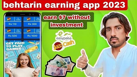 online earning in pakistan🤑 easypaisa jazzcash withdrawal earning app 2023