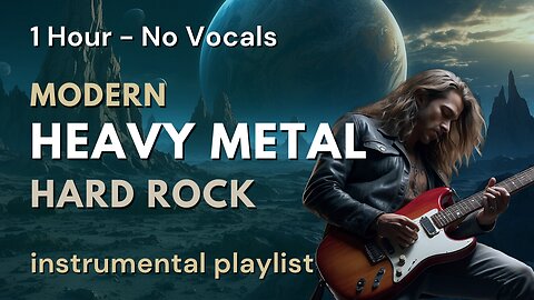 Modern HARD ROCK - HEAVY METAL PLAYLIST | 1 Hour No Vocals | Instrumental Playlist [Copyright Free]