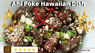 Ahi Poke Hawaiian Dish Delicious Lunch or Dinner Recipe