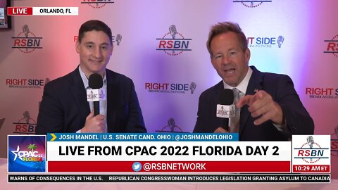 U.S. Senate Candidate in Ohio Josh Mandel Interview with RSBN's own Brian Glenn at CPAC 2022 in FL