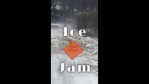 Jeep XJ Ride to Massive Ice Jam in North Central Pennsylvania #shorts