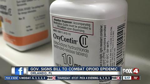 Gov. Scott signs bill to combat opioid epidemic