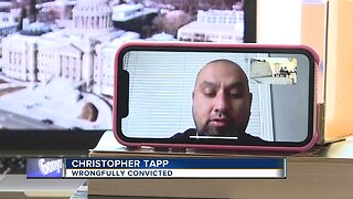 Wrongfully convicted Christopher Tapp shares reaction to governor vetoing compensation bill