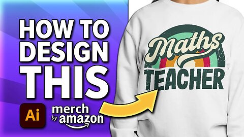 Retro Sunset T-Shirt Design Tutorial | Adobe Illustrator