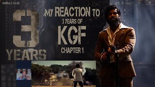My Reaction to 3 years of KGF - Chapter one with #yash #kgf