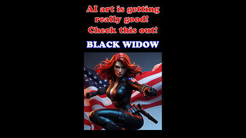 Digital AI art is getting shockingly good! Check this out! Part 19 - Black Widow.