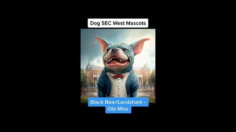 Dog SEC West Mascots! 🐶 #dogs #sec #secwest #college #mascots #alabama #lsu #olemiss #arkansas