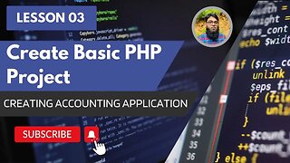 Basic PHP Project | Creating Account Application | Urdu Hindi Tutorial | Lesson 03