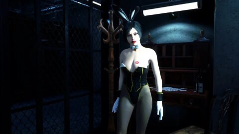 Resident Evil 2 Remake Claire Bunny Girl outfit mod [4K]