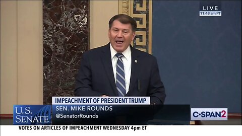 Sen. Rounds Delivers Remarks on Articles of Impeachment Ahead of Final Votes