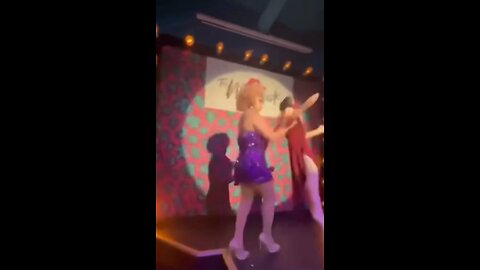 Drag Queen assaults Jolene Bunting blow up doll