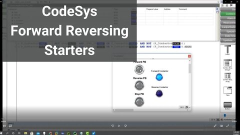 Forward Reversing Starter Control Logic CodeSys V3