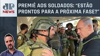 Netanyahu visita tropas israelenses na fronteira de Gaza