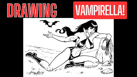 Time-Lapse drawing VAMPIRELLA!