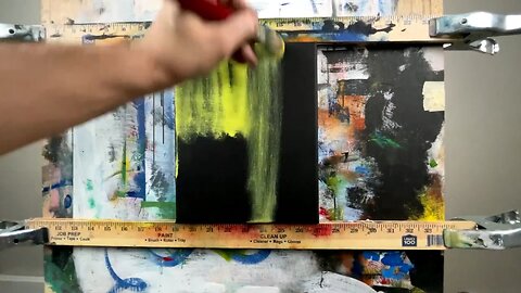 Must see oil painting video, will help you relax with low frequency Music "Abstract 19563" #artsale