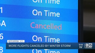 More flights canceled by winter storm