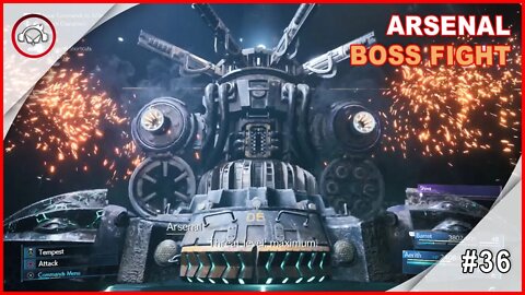 Final Fantasy VII Remake, Cap 17, Arsenal Boss Fight, Gameplay #36 PT BR