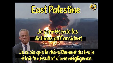 Je représente les victimes de East Palestine, c'était une négligence de l’entreprises.