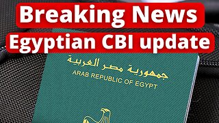 BREAKING NEWS on the Egypt Citizenship by Investment: all Real Estate now allowed