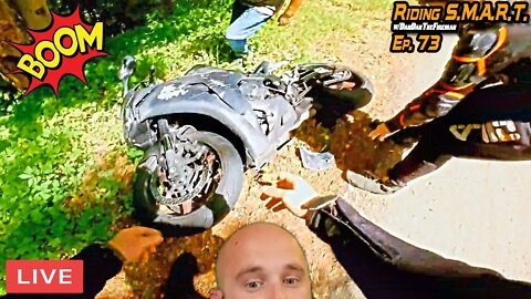 🔴LIVE: Reviewing Newbie Motorcycle Mistakes / Riding S.M.A.R.T. 73