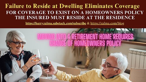 Failure to Reside at Dwelling Eliminates Coverage