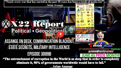 3089b - Assange On Deck, Communication Blackout, State Secrets, Military Intelligence