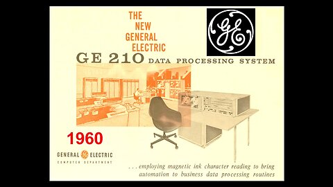 1960 General Electric Computer - GE 210 - 1961 MICR - Banking Finance Data Processing
