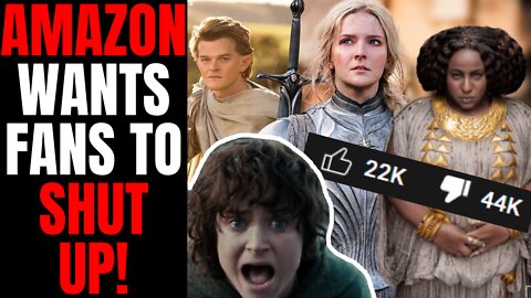 Amazon Is DESPERATE To Silence Lord Of The Rings Fans! | MASSIVE Backlash To Rings Of Power Series